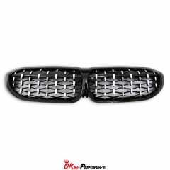 Diamond Style Glossy Black Front Grille For BMW 3 Serises G20 2019-2022