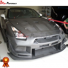 Top Racing Style Carbon Fiber Front Bumper For Nissan R35 GTR 2008-2016