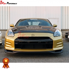 Topsecret Style Half Carbon Fiber Front Bumper For Nissan R35 GTR 2008-2011