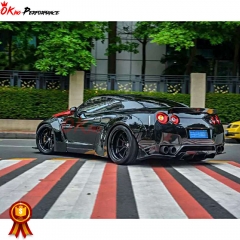 LB V1 Style Carbon Fiber Rear Splitter For Nissan R35 GTR 2008-2016