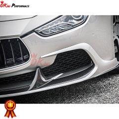 ASPEC Style Half Carbon Fiber Front Lip For Maserati Ghibli 2014-2017