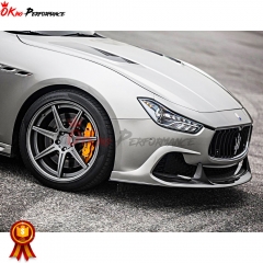 ASPEC Style Half Carbon Fiber Front Lip For Maserati Ghibli 2014-2017