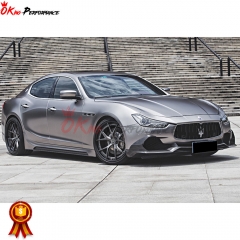 Paktechz Style Carbon Fiber Front Lip For Maserati Ghibli 2014-2017