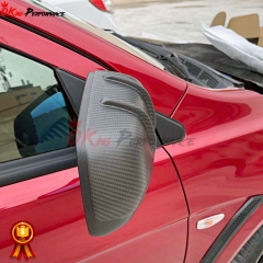 Matt Dry Carbon Fiber Mirror Cover (Add on ) For MITSUBISHI EVO 10 EVO LANCER 2008-2016