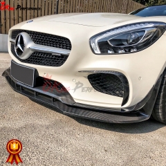 Paktechz Style Carbon Fiber Front Lip For Mercedes-Benz AMG GT GTS 2015-2016