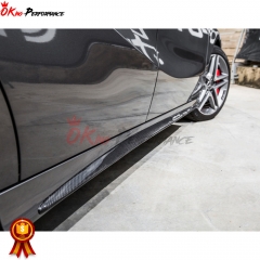 AMG Style Carbon Fiber Side Skirt For Mercedes-Benz A-class W176 A45 AMG CLA45 2013-2015