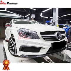 AMG Style Carbon Fiber Front Lip For Mercedes-Benz A-class W176 A250 A260 A45 AMG 2013-2015