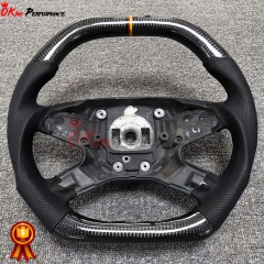 Customize Carbon Fiber Perforated Leather Steering Wheel For Mercedes Benz E-Class W212 2013-2016