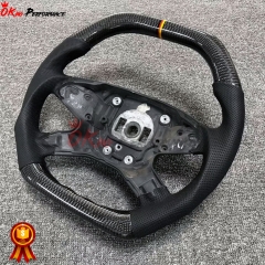 Customize Carbon Fiber Perforated Leather Steering Wheel For Mercedes Benz E-Class W212 2013-2016