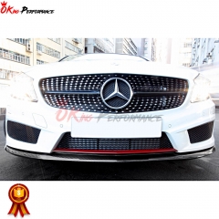 OEM Style Carbon Fiber Front Lip For Mercedes-Benz A-class W176 A250 A260 A45 AMG 2013-2015