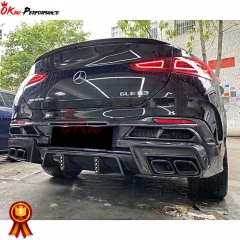 LD Style Carbon Fiber (cfrp )Rear Diffuser With Exhaust Tips For Mercedes Benz GLE Coupe 2018-2022