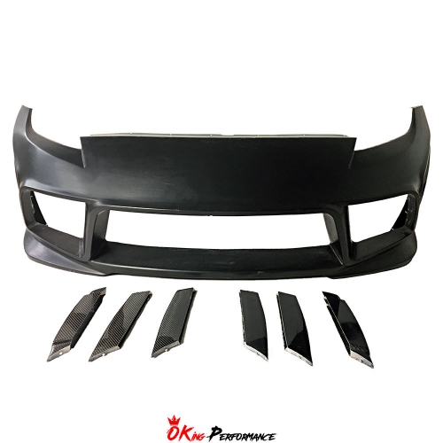 Weber Sport Zenit Line Style Half Carbon Fiber Front Bumper (With LED ) For Nissan 370Z Z34 2008-2019