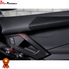 Dry Carbon Fiber Interiors Door Handel Cover For Lamborghini Aventador LP700-4 LP720 LP750 2011-2015