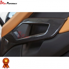 Dry Carbon Fiber Interiors Door Handel Cover For Lamborghini Aventador LP700-4 LP720 LP750 2011-2015