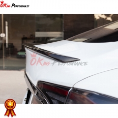 Carbon Fiber (CFRP) Rear Trunk Spoiler Wing For Tesla Model S 2014-2016