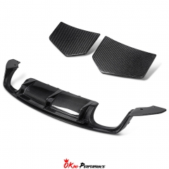 Performence Style Dry Carbon Fiber Rear Diffuser For Audi TT TTS TTRS 2015-2022