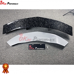 SV Style Dry Forged Carbon Fiber Rear Spoiler With Primer Base For Aventador LP700-4 LP720 LP750 2011-2015