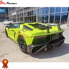 SV Style Dry Forged Carbon Fiber Rear Spoiler With Primer Base For Aventador LP700-4 LP720 LP750 2011-2015