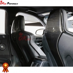 Carbon Fiber Seat Back Middle Cover For BMW F87 M2C 2016-2019