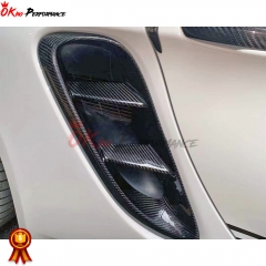Dry Carbon Fiber Side Vent (Replacement) For Porsche 718 Cayman Boxster 2016-2018