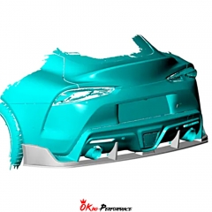 ML Style Dry Carbon Fiber Rear Bumper Lip For Toyota GR Supra MK5 A90 A91 2019-2024
