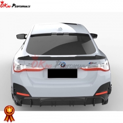 M Style Dry Carbon Fiber Roof Spoiler For BMW i4 2021-2024