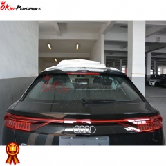 Rspider Style Dry Forged Carbon Fiber Roof Spoiler For AUDI Q8 2018-2022
