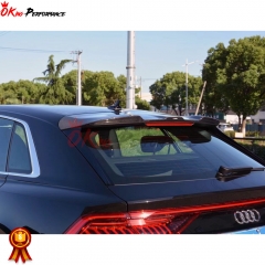 Rspider Style Dry Forged Carbon Fiber Roof Spoiler For AUDI Q8 2018-2022