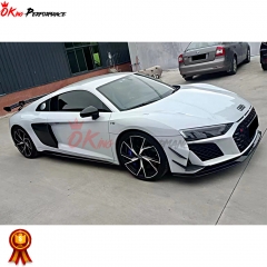 GT RWD Style Dry Carbon Fiber Front Lip For Audi R8 2019-2023