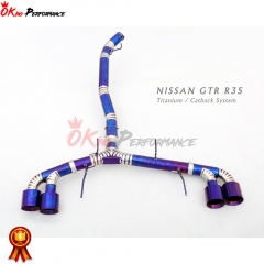 Titanium Catback System For Nissan R35 GTR 2008-2016