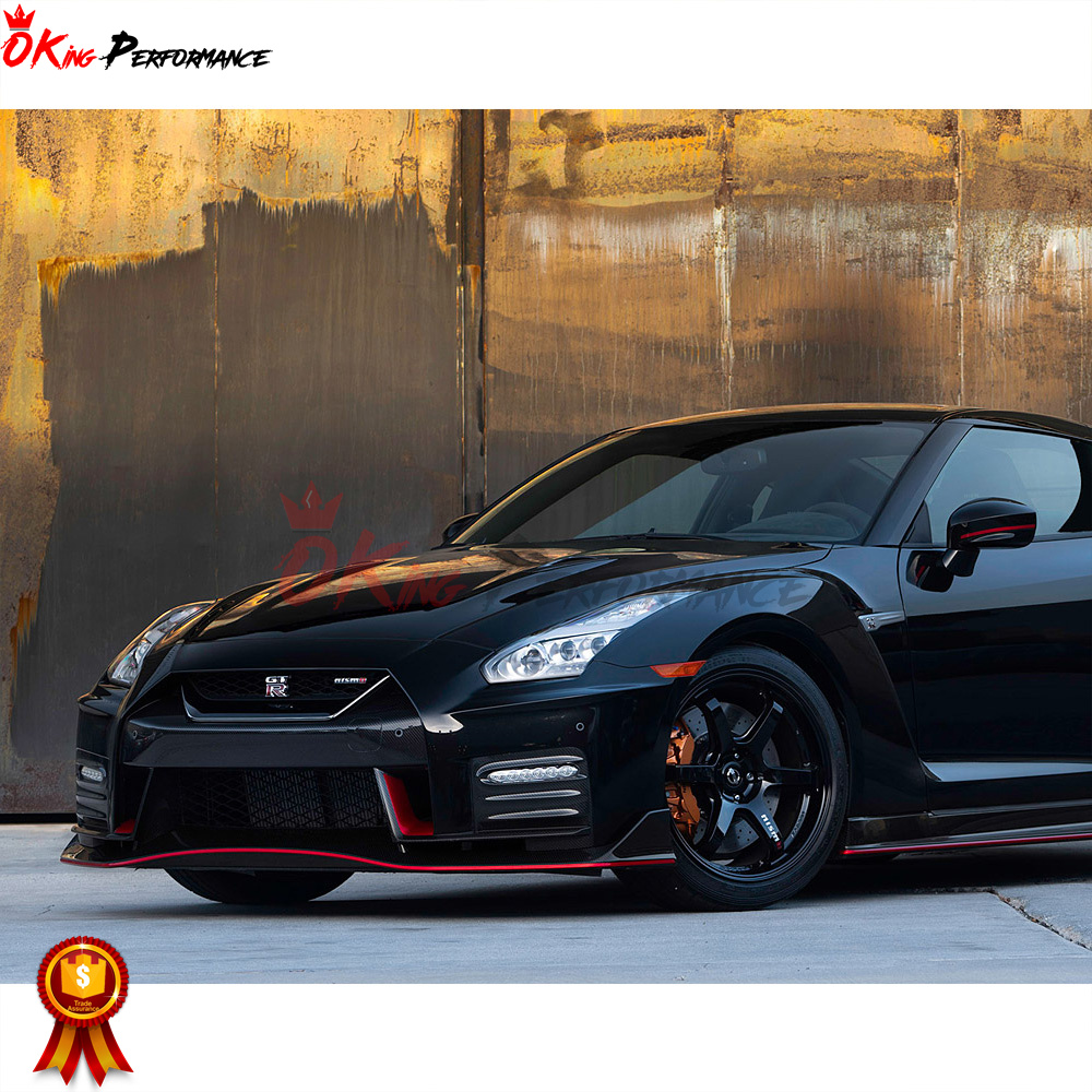 MY17 Nismo Style Partial Carbon Fiber (CFRP) Front Bumper Assembly For ...