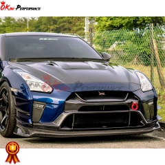 Varis MY19 Style Full Carbon Fiber Front Bumper Assemble For Nissan R35 GTR 2017-2019