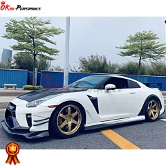 Varis MY19 Style Partial Carbon Fiber Side Skirt With Underboard For Nissan R35 GTR 2017-2019
