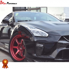 Varis MY19 Style Partial Carbon Fiber Front Bumper For Nissan R35 GTR 2017-2019