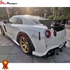 Varis MY19 Style Partial Carbon Fiber Side Skirt With Underboard For Nissan R35 GTR 2017-2019