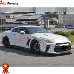 Top Secret Style Carbon Fiber Rear Fender Wheel Trim For Nissan R35 GTR 2008-2019