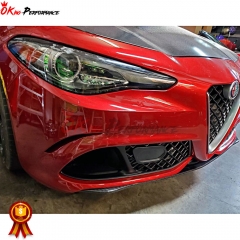 OEM Style Carbon Fiber Front Lip For Alfa Romeo Quadrifoglio 2016-2023