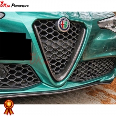 Carbon Fiber Front Grille Cover For Alfa Romeo Giulia 2016-2023