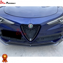 Carbon Fiber Front Grille Cover For Alfa Romeo Stelvio 2017-2019