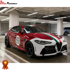 GTAM Style Carbon Fiber Side Skirt For Alfa Romeo Giulia 2016-2023