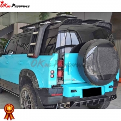 OKING Style Carbon Fiber Roof Spoiler For Land Rover Defender 2020-2024