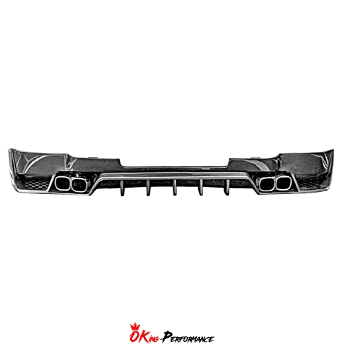 Oking Style Carbon Fiber Rear DIffuser With Exhaust Tips For Land Rover Defender