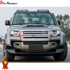 Carbon Fiber Front Bumper Vent Cover For Land Rover Defender