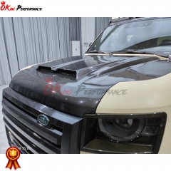 OKING Style Dry Carbon Fiber Hood For Land Rover Defender 2020-2024