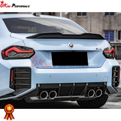 MP Style Dry Carbon Fiber Trunk Spoiler For BMW G87 M2 G42 2023