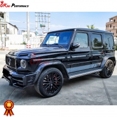 Paktechz Style Dry Carbon Fiber Wide Fender Wheel Flare Trims For Mercedes Benz G Class W464 G350 G500 AMG G63 2019-2022