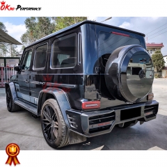 Paktechz Style Dry Carbon Fiber Wide Fender Wheel Flare Trims For Mercedes Benz G Class W464 G350 G500 AMG G63 2019-2022