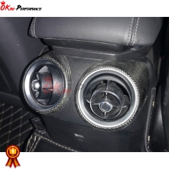 Dry Carbon Fiber Rear AC Air Vents Cover For Alfa Romeo Giulia 2015-2021
