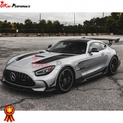 Black Series Style Carbon Fiber Rear Spoiler (With LED) For Mercedes-Benz AMG GT GTS GTC GTR 2015-2019