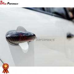 Dry Carbon Fiber Door Handle Cover For Alfa Romeo Giulia Quadrifoglio 2016-2023
